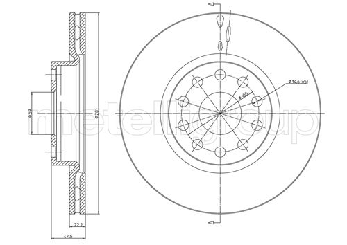 CIFAM 800-408 Bremsscheibe