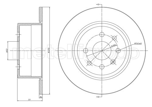 CIFAM 800-426 Bremsscheibe