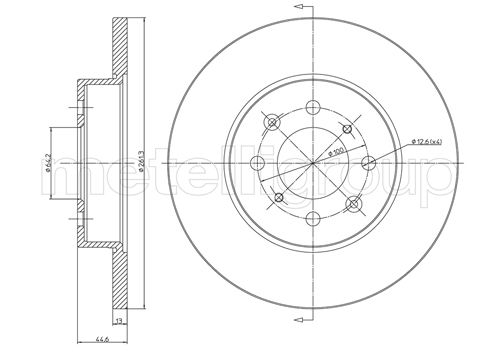 CIFAM 800-430 Bremsscheibe