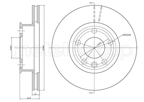 CIFAM 800-437 Bremsscheibe