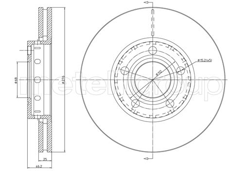 CIFAM 800-438 Bremsscheibe