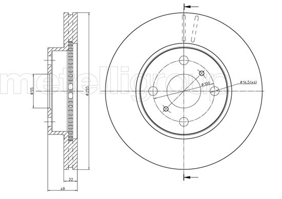 CIFAM 800-439 Bremsscheibe