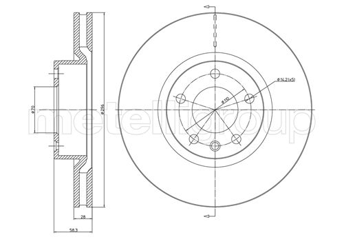 CIFAM 800-441 Bremsscheibe