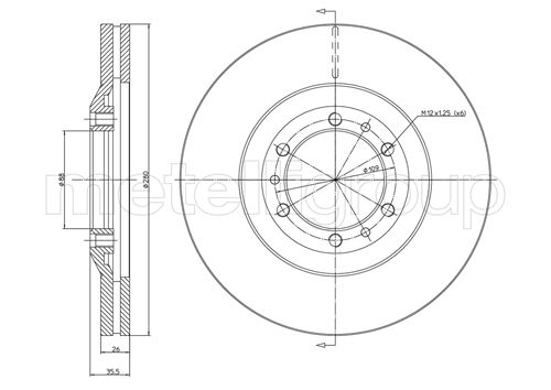 CIFAM 800-452 Bremsscheibe