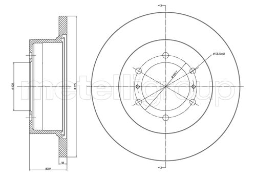 CIFAM 800-464 Bremsscheibe