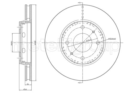 CIFAM 800-467C Bremsscheibe