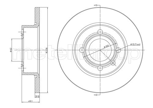 CIFAM 800-471 Bremsscheibe