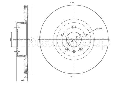 CIFAM 800-472C Bremsscheibe