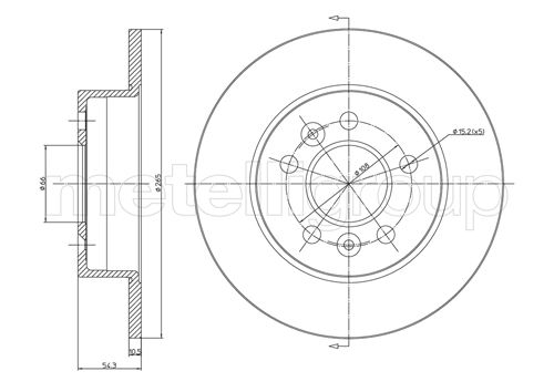 CIFAM 800-482C Bremsscheibe