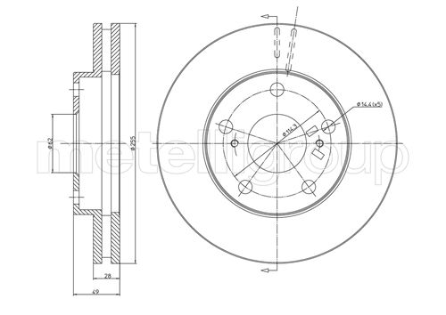 CIFAM 800-494 Bremsscheibe