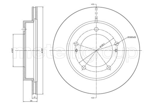 CIFAM 800-501 Bremsscheibe