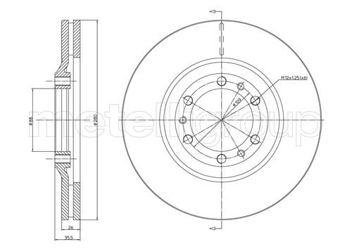 CIFAM 800-502 Bremsscheibe