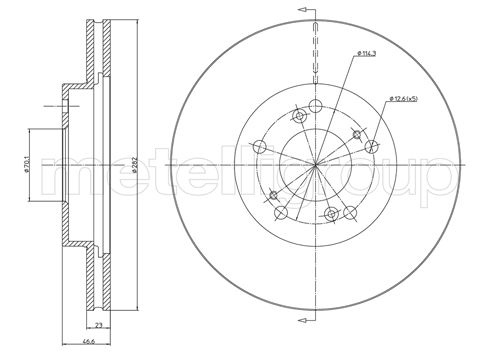 CIFAM 800-503C Bremsscheibe