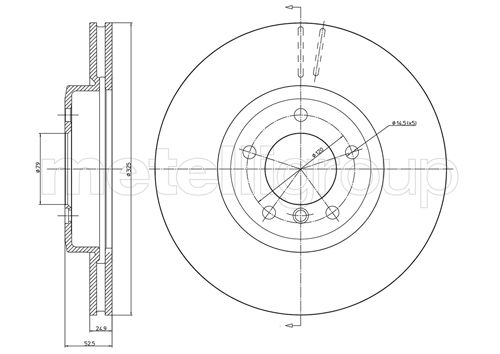 CIFAM 800-518C Bremsscheibe