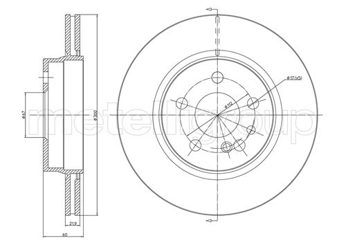 CIFAM 800-521 Bremsscheibe