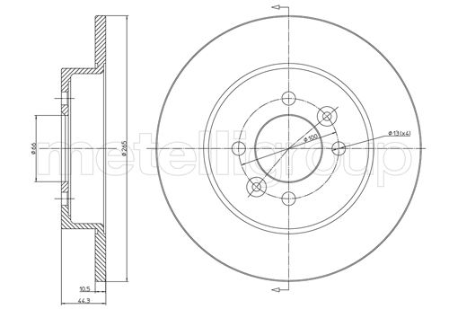 CIFAM 800-534 Bremsscheibe