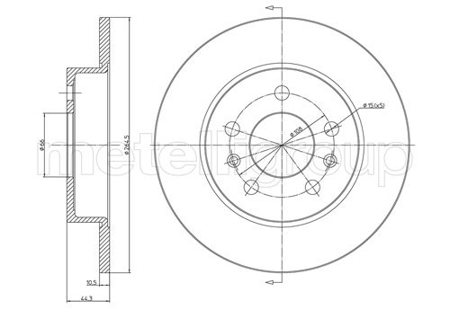 CIFAM 800-535 Bremsscheibe