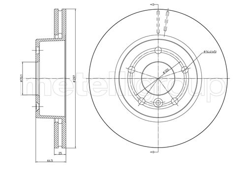 CIFAM 800-543 Bremsscheibe