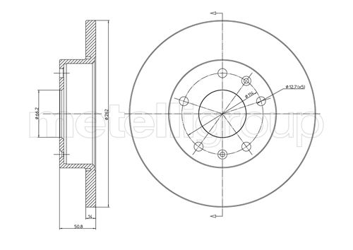 CIFAM 800-544C Bremsscheibe