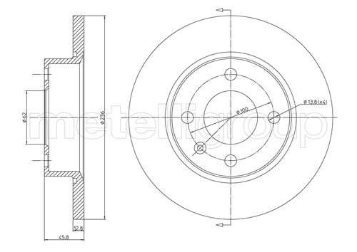 CIFAM 800-551 Bremsscheibe