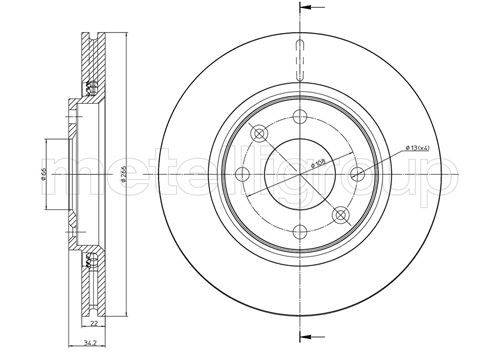 CIFAM 800-555C Bremsscheibe