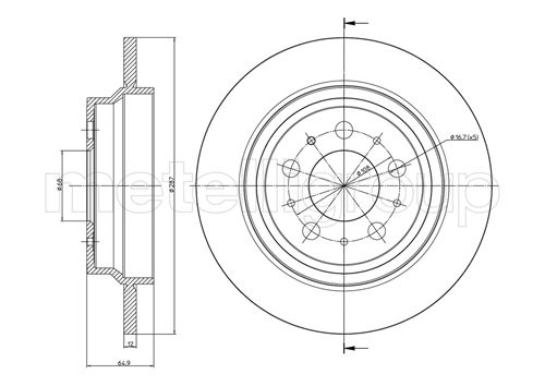 CIFAM 800-562C Bremsscheibe