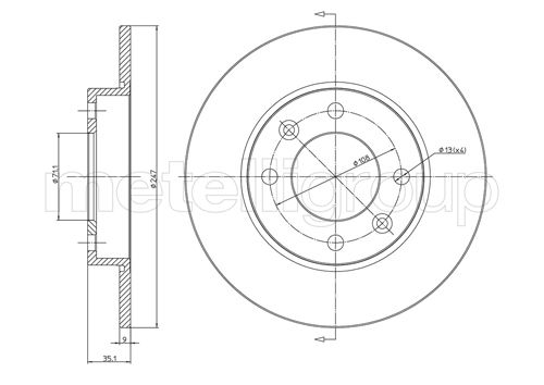 CIFAM 800-567C Bremsscheibe