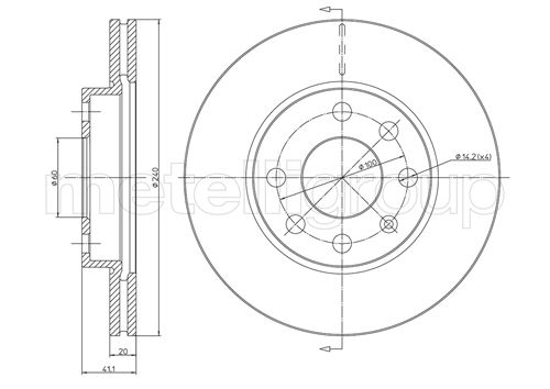 CIFAM 800-569C Bremsscheibe