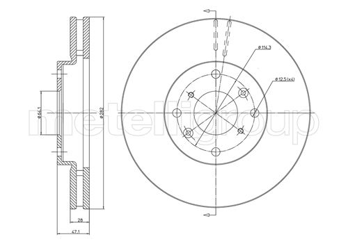 CIFAM 800-577 Bremsscheibe