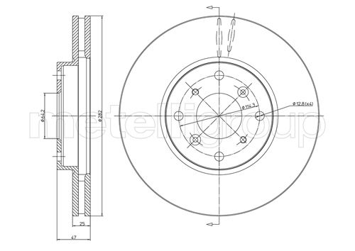 CIFAM 800-582 Bremsscheibe