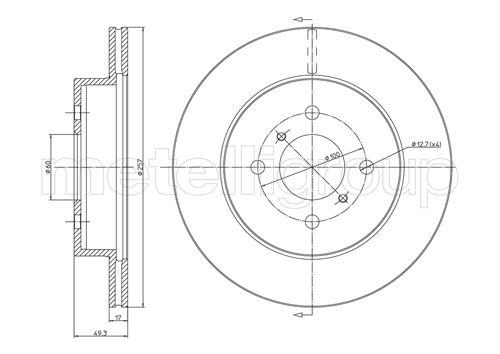 CIFAM 800-586 Bremsscheibe