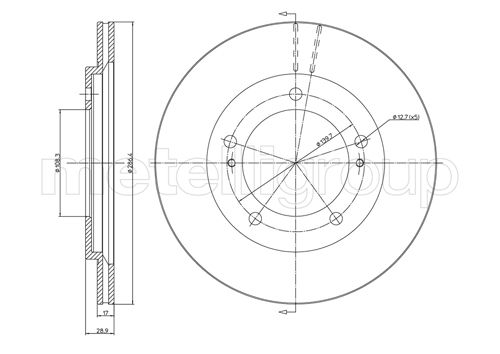 CIFAM 800-589 Bremsscheibe