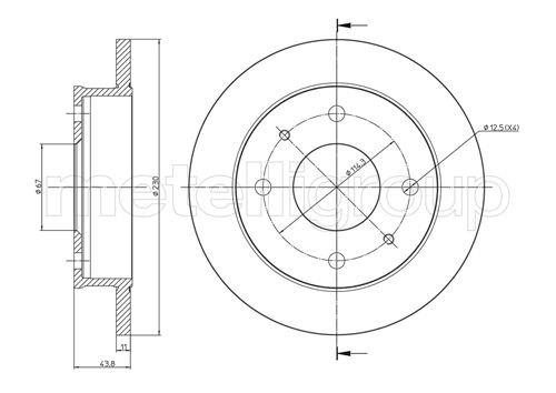 CIFAM 800-594 Bremsscheibe