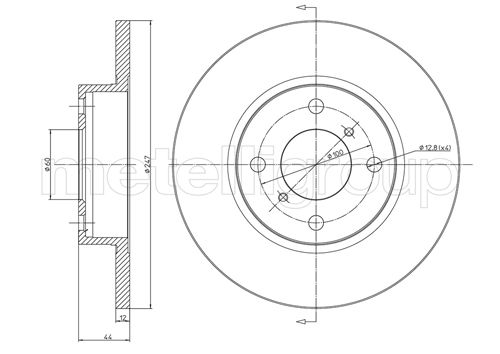 CIFAM 800-603 Bremsscheibe