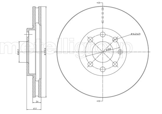 CIFAM 800-604C Bremsscheibe