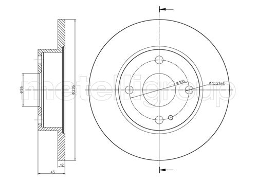 CIFAM 800-620 Bremsscheibe