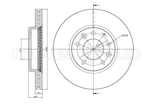 CIFAM 800-621C Bremsscheibe