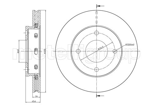 CIFAM 800-623C Bremsscheibe