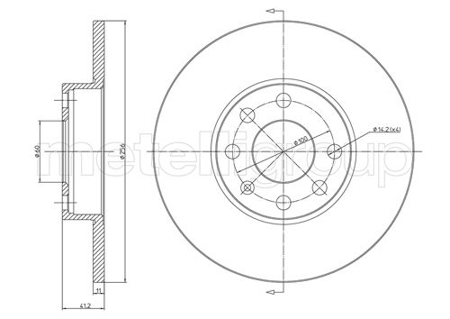 CIFAM 800-627 Bremsscheibe