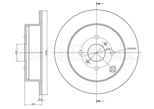 CIFAM 800-636 Bremsscheibe