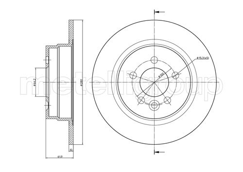 CIFAM 800-644 Bremsscheibe