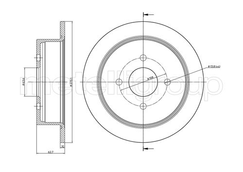 CIFAM 800-649 Bremsscheibe