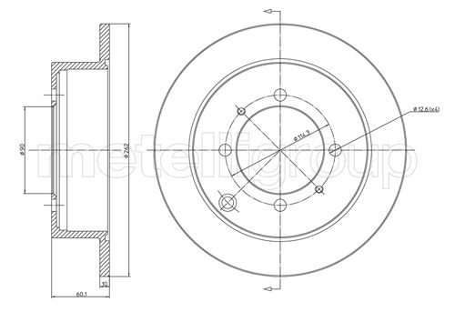 CIFAM 800-651 Bremsscheibe