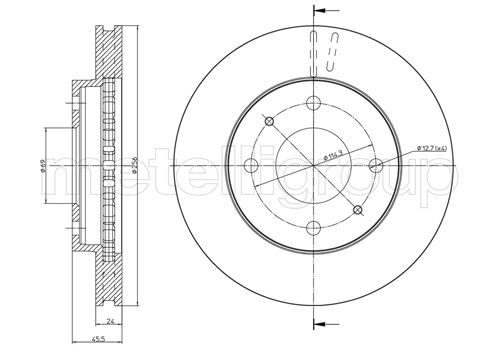 CIFAM 800-653 Bremsscheibe