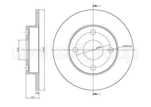 CIFAM 800-658 Bremsscheibe