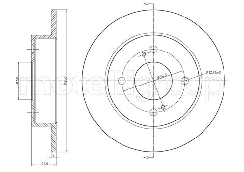 CIFAM 800-660 Bremsscheibe