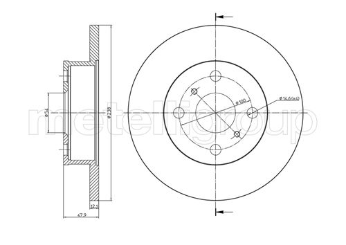 CIFAM 800-662 Bremsscheibe