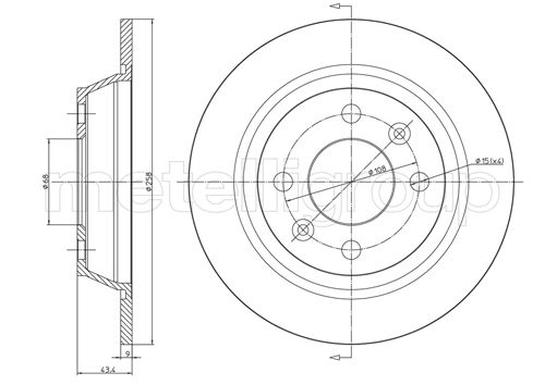 CIFAM 800-669 Bremsscheibe