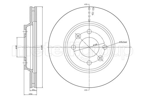 CIFAM 800-670 Bremsscheibe