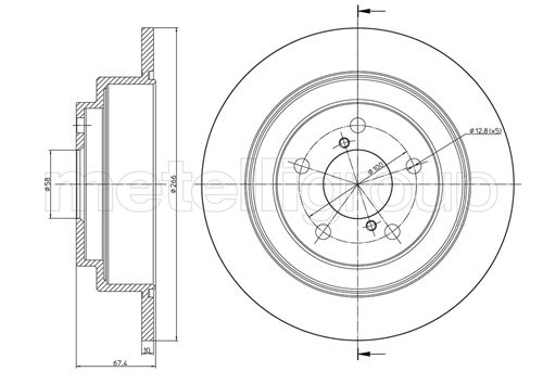 CIFAM 800-671 Bremsscheibe